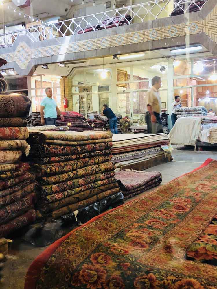 Persian Carpet Bazaar Life